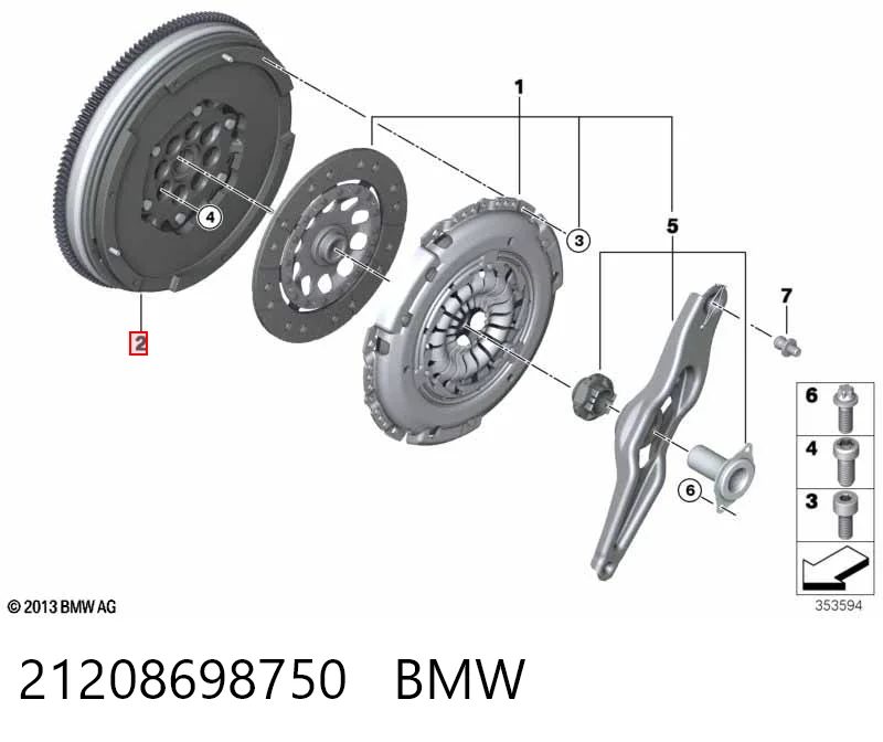 8698750 BMW Демпферний маховик