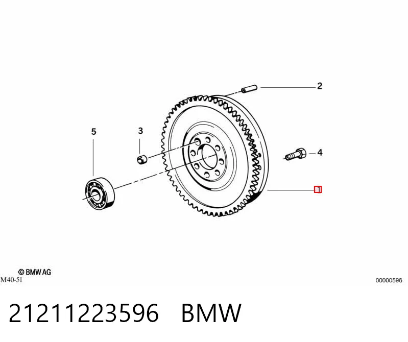 1223596 BMW Демпферний маховик