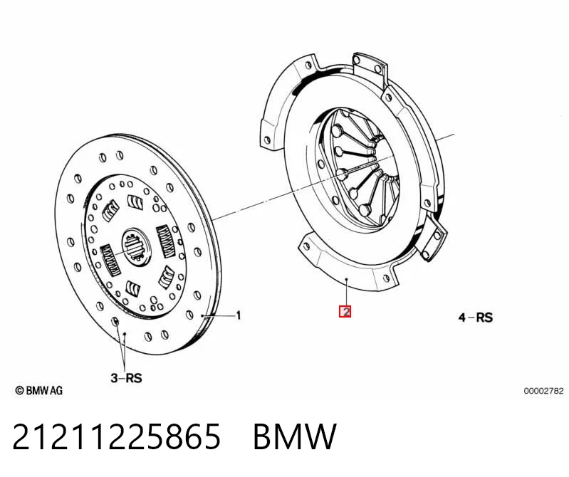 Натискний диск зчеплення на BMW 3  E21