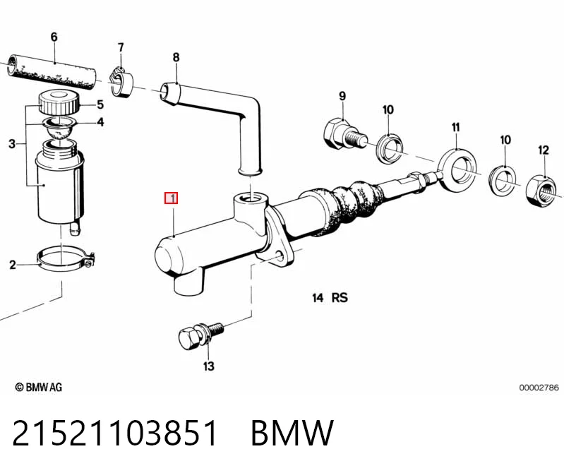  Головний циліндр зчеплення BMW 3 