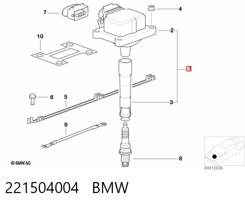 221504004 BMW Котушка запалювання