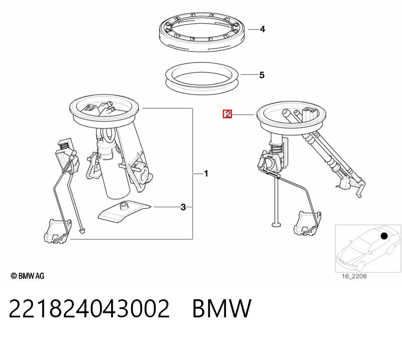 Купити Датчик рівня палива BMW 3  E36