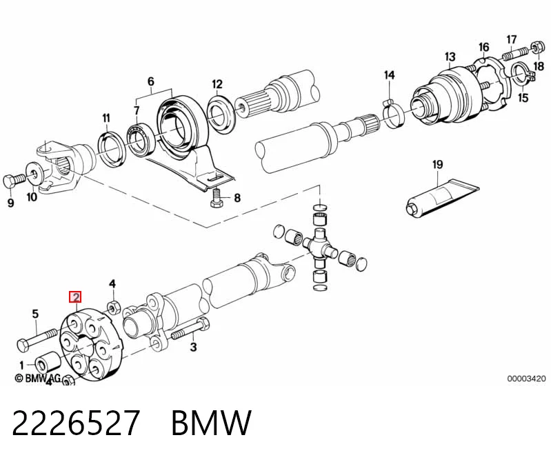 Карданний шарнір Britpart CBC8996 ціна, від 90.09 USD