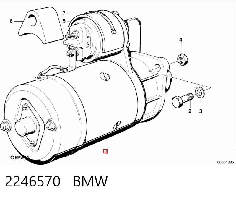 2246570 BMW Стартер двигуна