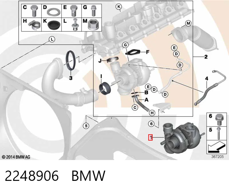 2248906 BMW Турбонаддув