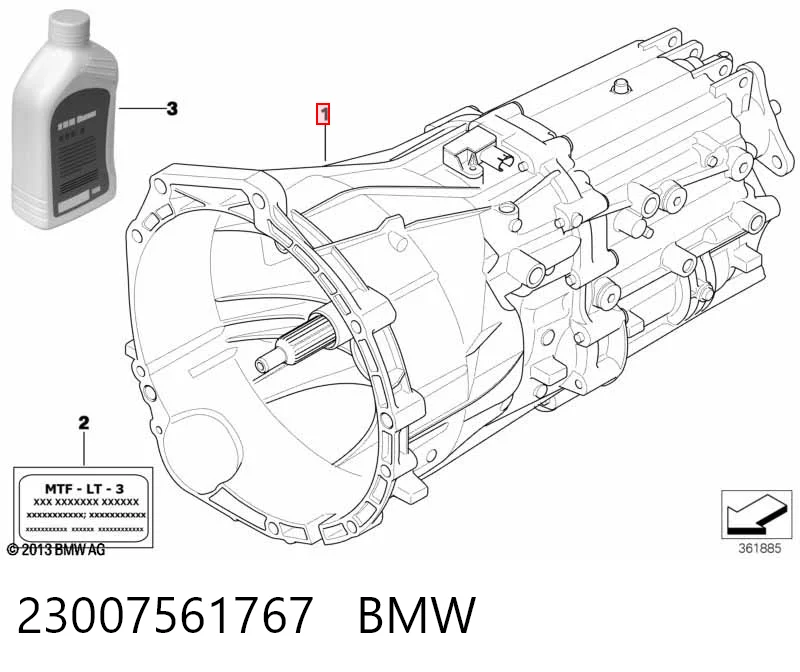 МКП в зборі BMW X1 позашляховик (E84) (2009 - 2015) ціна, від 135.28 USD