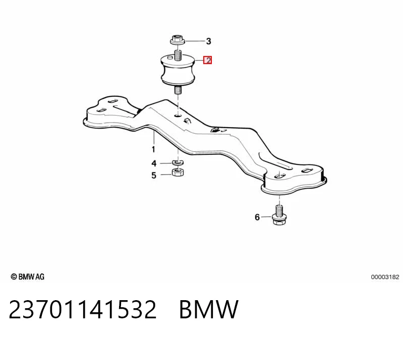 Опора кпп на BMW 3  E36