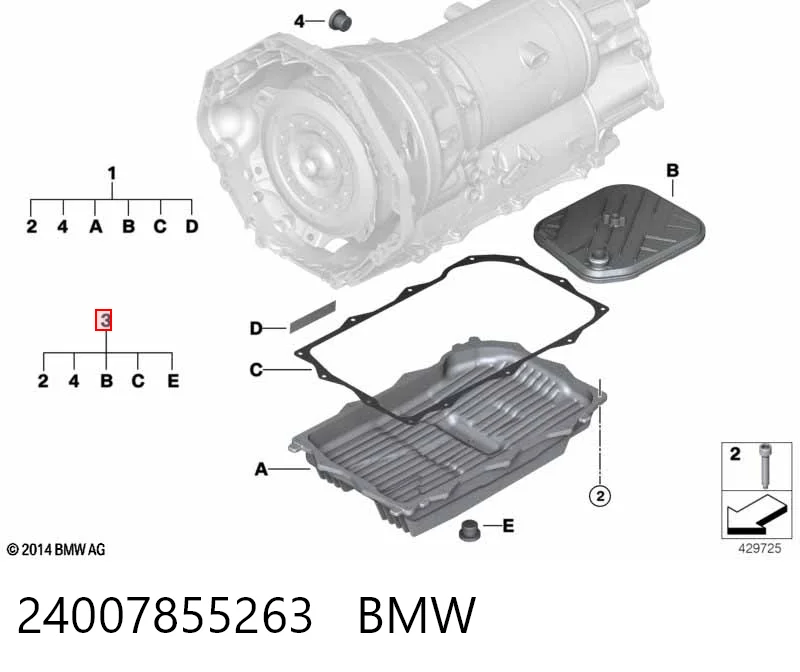 24007855263 BMW Масло в коробку автомат