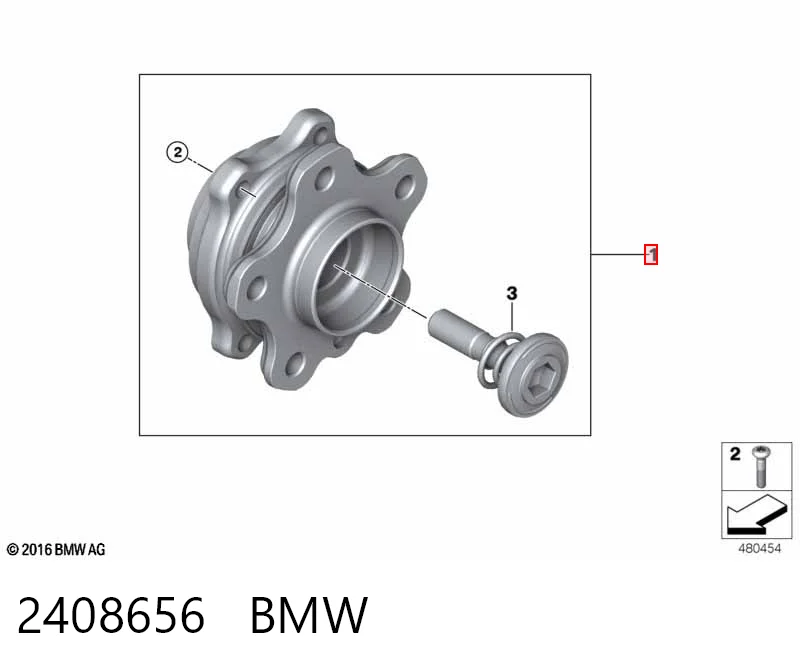 2408656 BMW Маточина (передня)