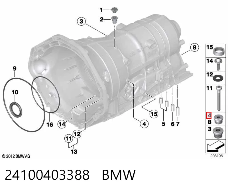 Пробка піддона АКПП 0501321921 ZF Parts