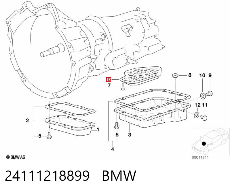 24111218899 BMW Масло в коробку автомат