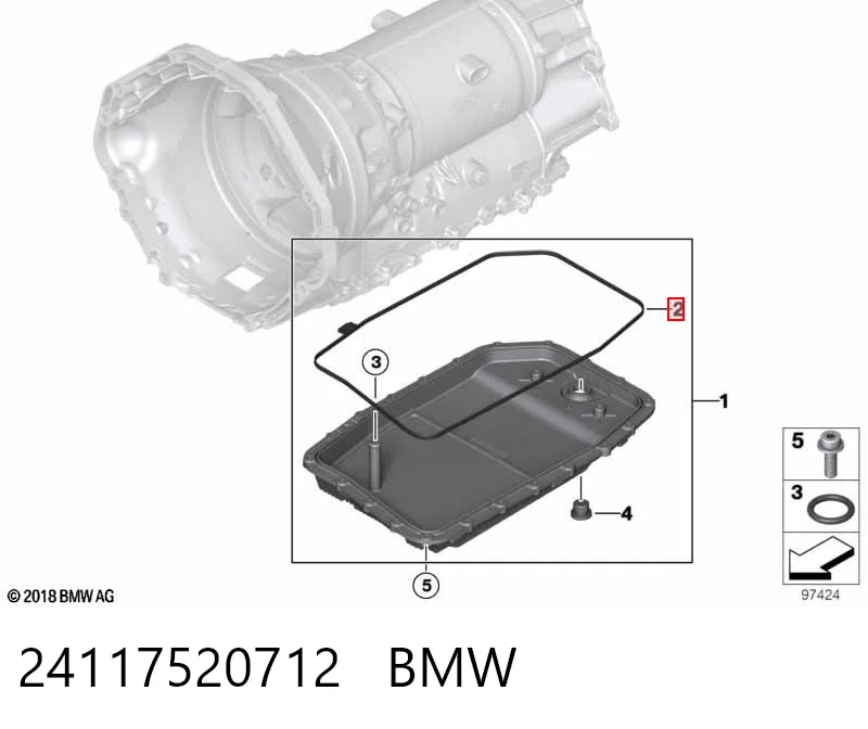 Прокладка піддону АКПП ZF Parts 501323155 ціна, від 7.80 USD