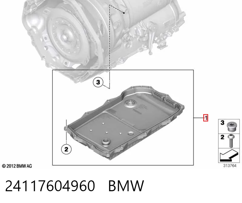 24117604960 BMW Піддон АКПП