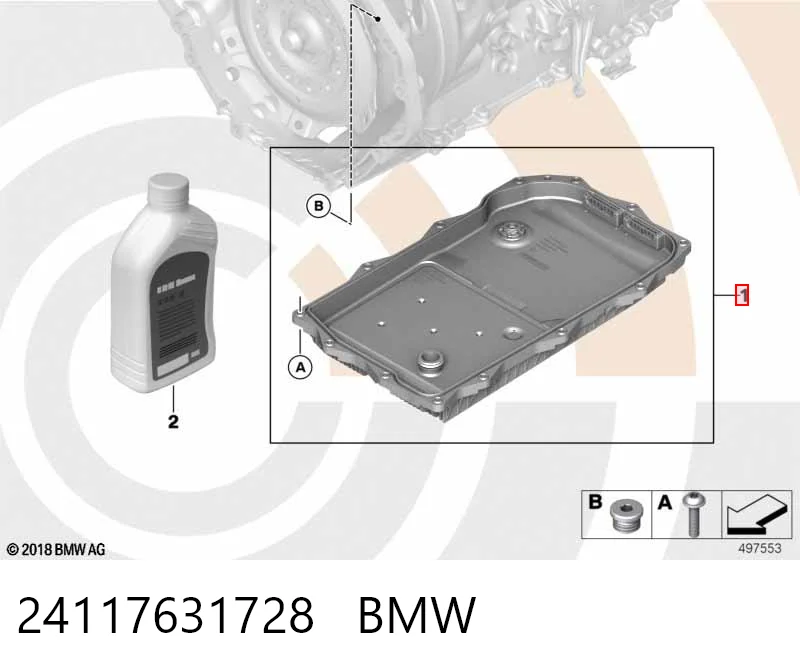 24117631728 BMW Піддон АКПП
