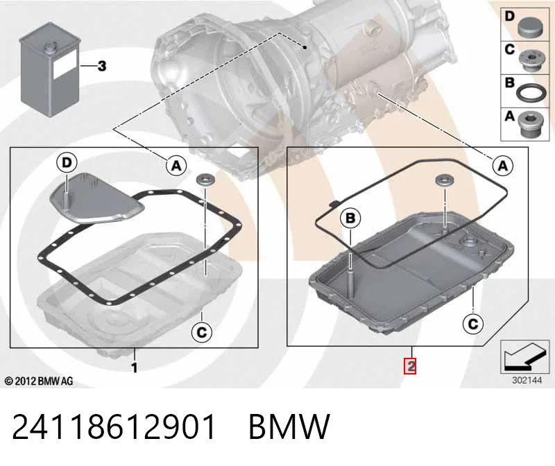 24118612901 BMW Піддон АКПП