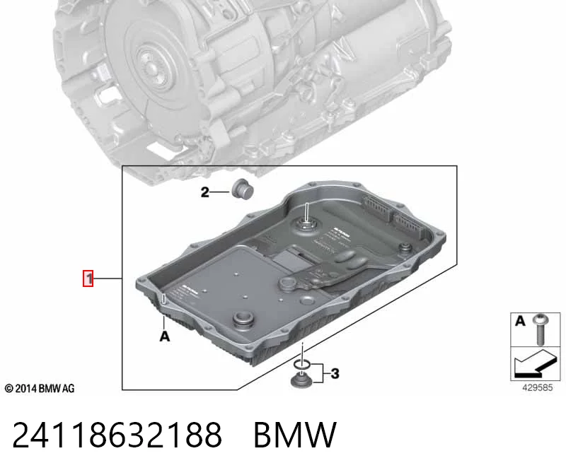24118632188 BMW Піддон АКПП