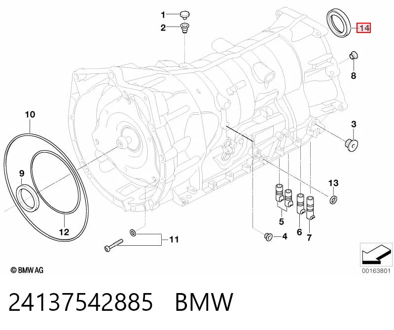 TZB500010 Britpart Сальник АКПП/КПП, вихідного/вторинного вала