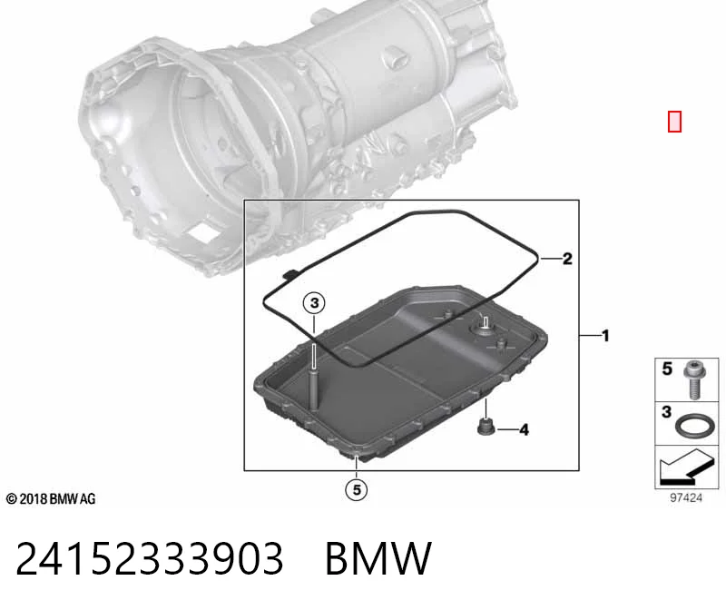 24152333903 BMW Піддон АКПП