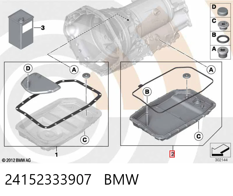 24152333907 BMW Піддон АКПП