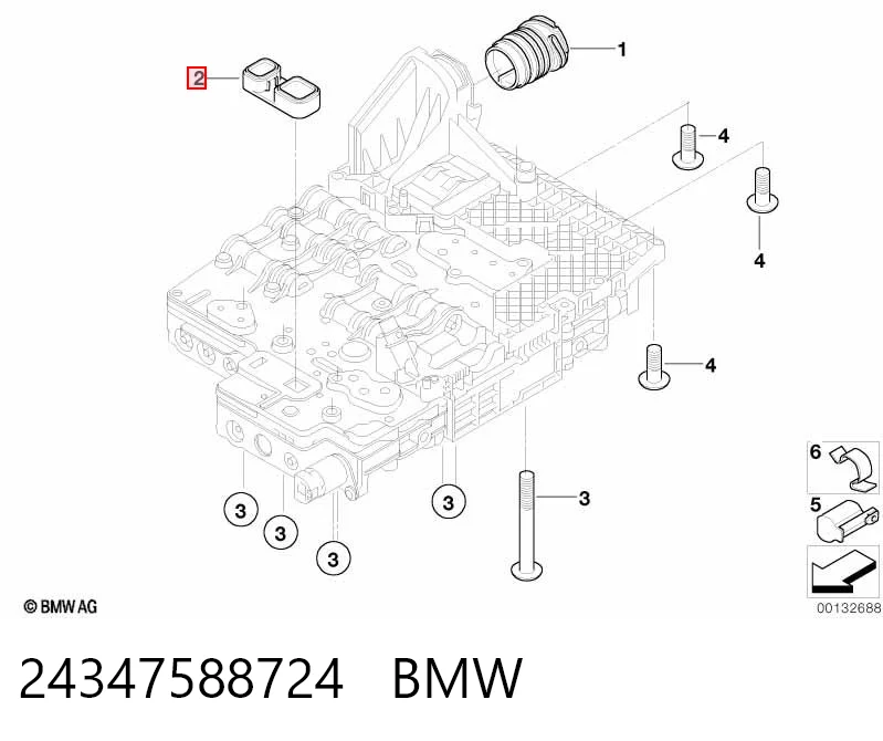 24347588724 BMW Прокладка гідроблока АКПП