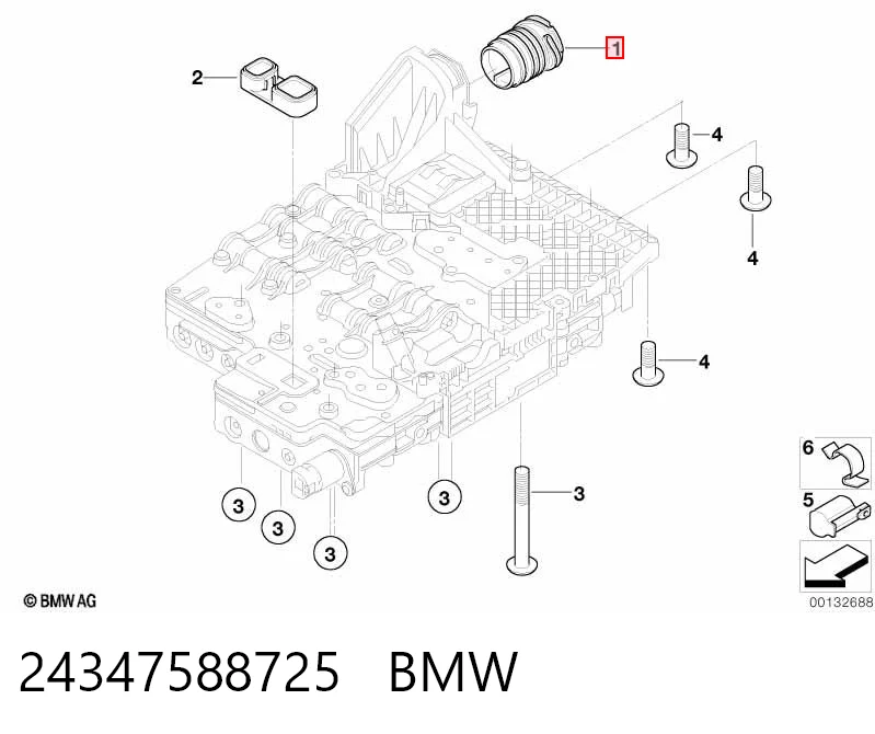 24347588725 BMW Роз'єм АКПП