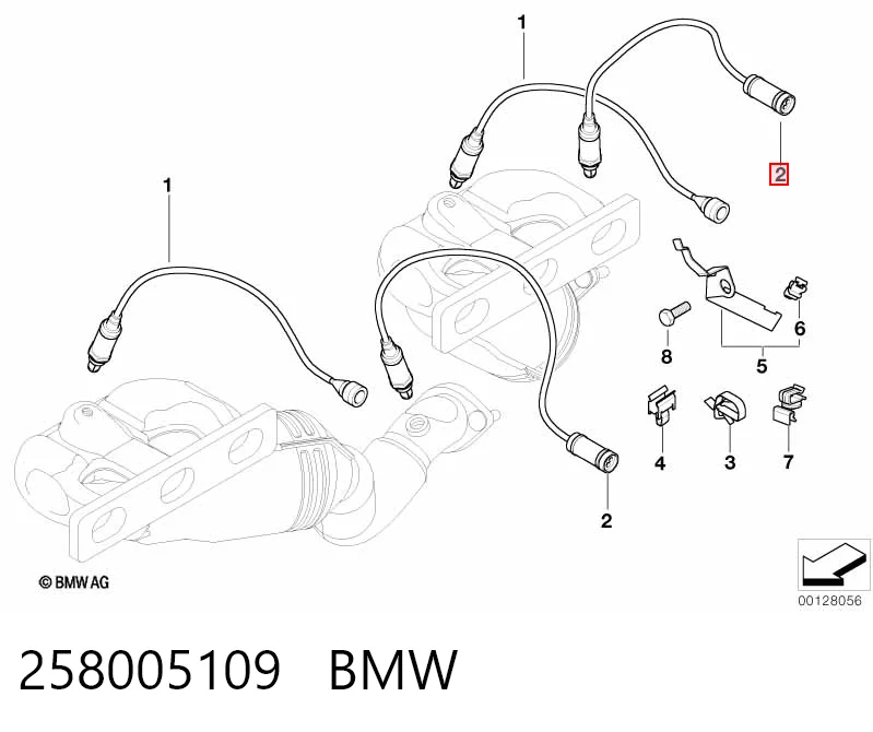 258005109 BMW Лямбда зонд після каталізатора