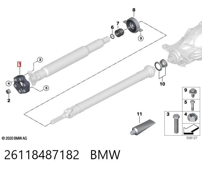 26118487182 BMW Муфта кардана еластична