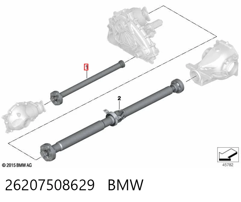 Вал карданний переднього моста Posterparts BB3367 ціна, від 99.83 USD
