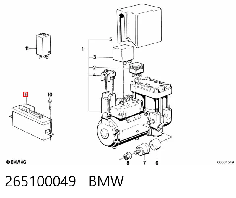 Модуль керування (ЕБУ) АБС (ABS) 0265100032 Bosch