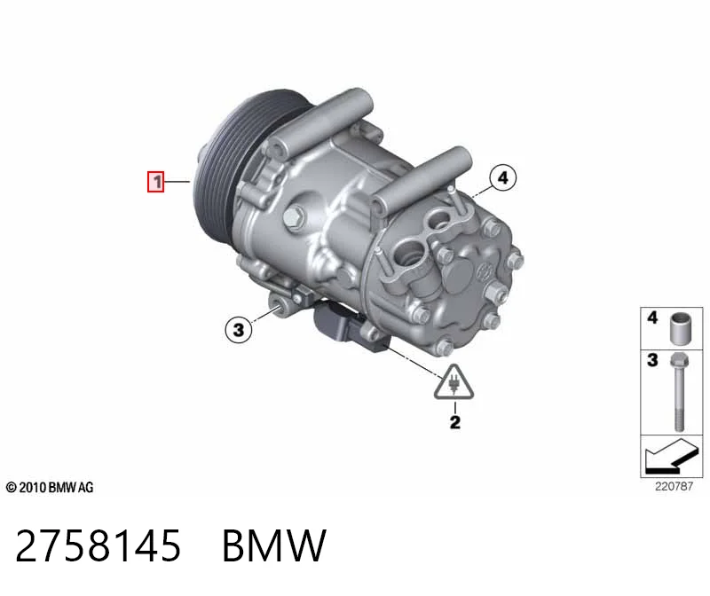 2758145 BMW Компресор холодоагенту