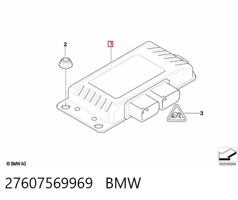 27607569969 BMW Модуль керування роздавальної коробкою