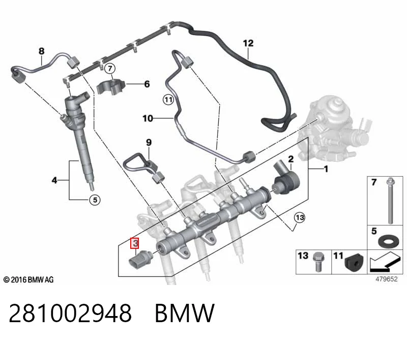 281002948 BMW Манометри