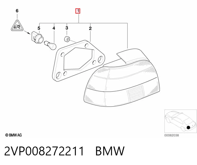 Купити Лівий стоп BMW 5  E39
