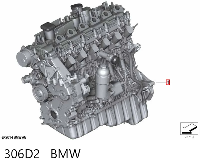 306D2 BMW Мотор в зборі