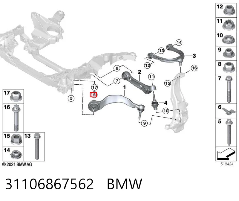  BMW 31306760349