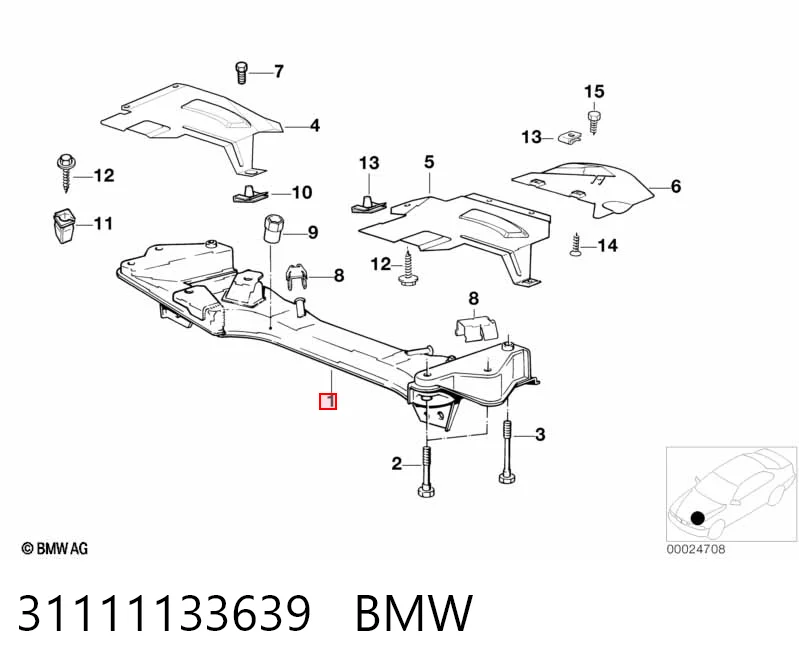 Передня балка на BMW 5  E34