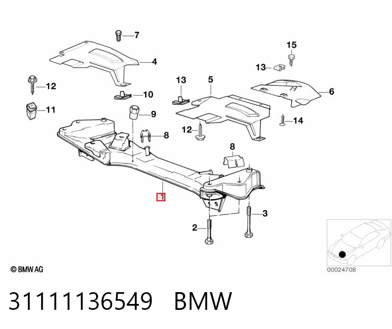 Передня балка на BMW 5  E34