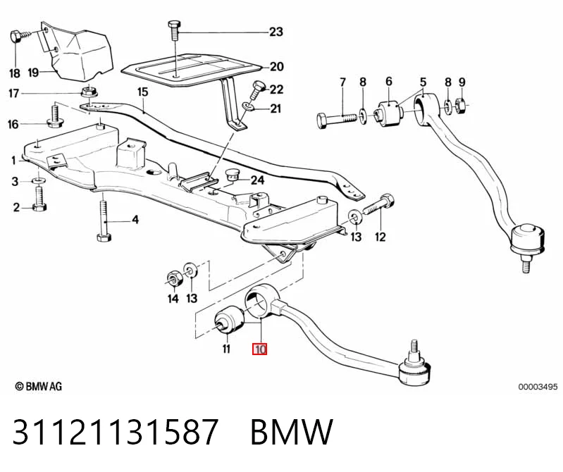 31121131587 BMW Поперечний важіль
