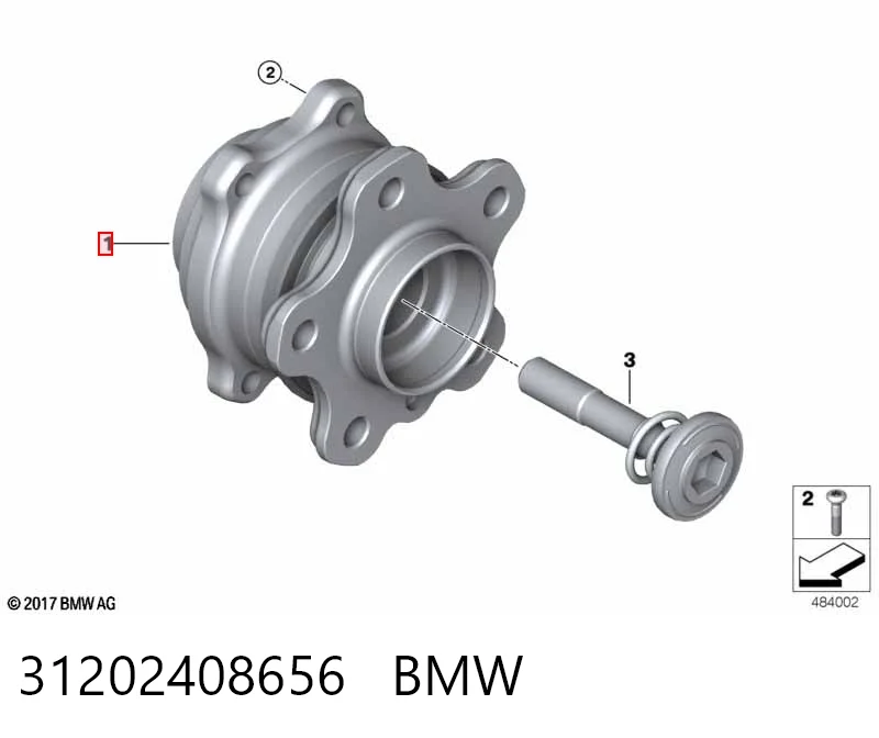 31202408656 BMW Маточина (передня)