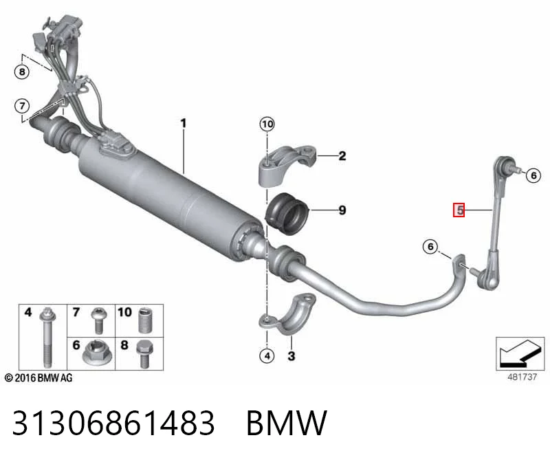 31306861483 BMW Тяга переднього стабілізатора