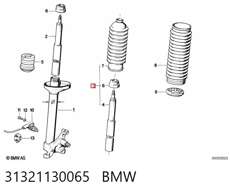 31321130065 BMW Стійка передня