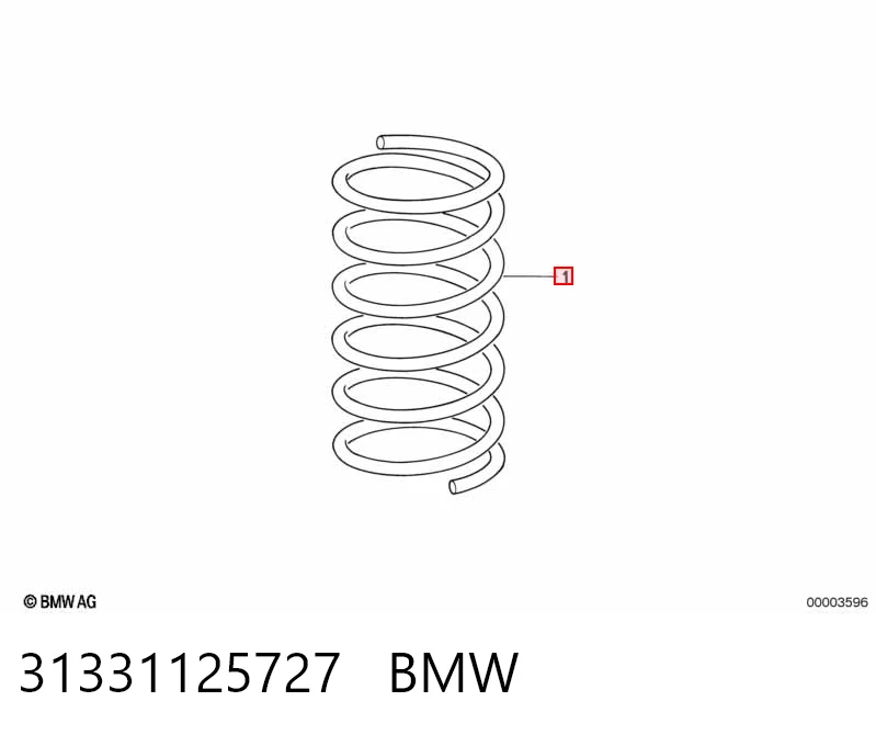 Пружина передня BMW 5 седан (E28) (1980 - 1990) ціна, від 41.74 USD