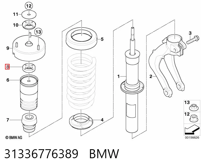 31336776389 BMW Кріплення переднього амортизатора