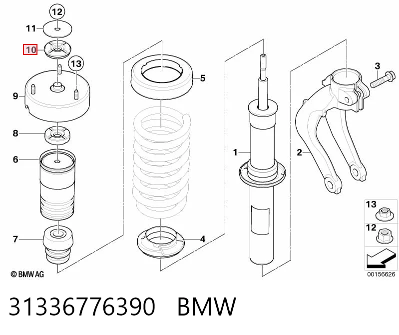 31336776390 BMW Підшипник опори амортизатора