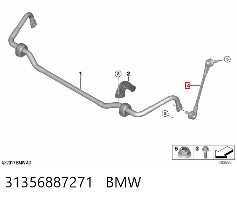 31356887271 BMW Яйця стабілізатора переднього