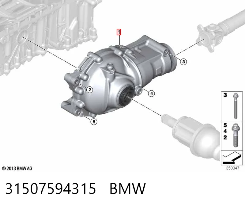 31507594315 BMW Редуктор колісний моста переднього