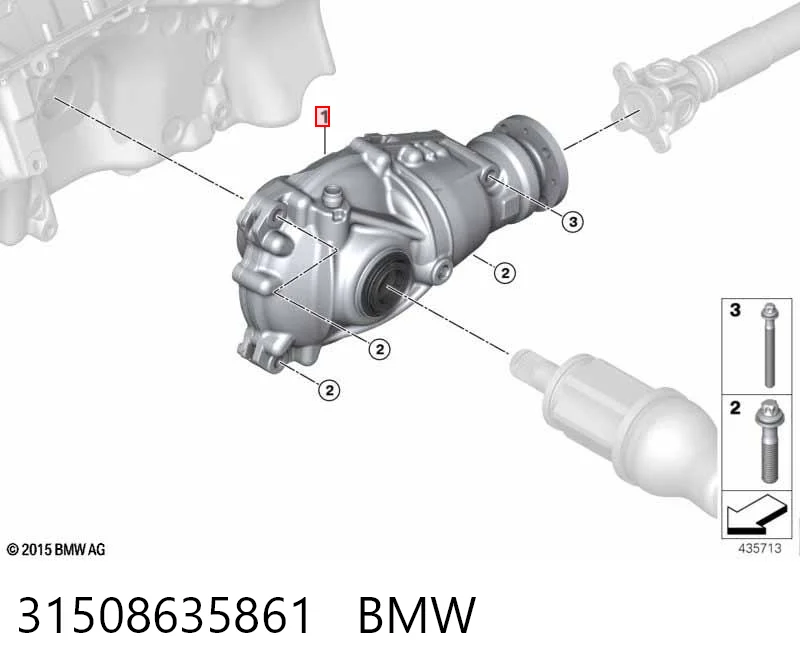 31508635861 BMW Редуктор колісний моста переднього