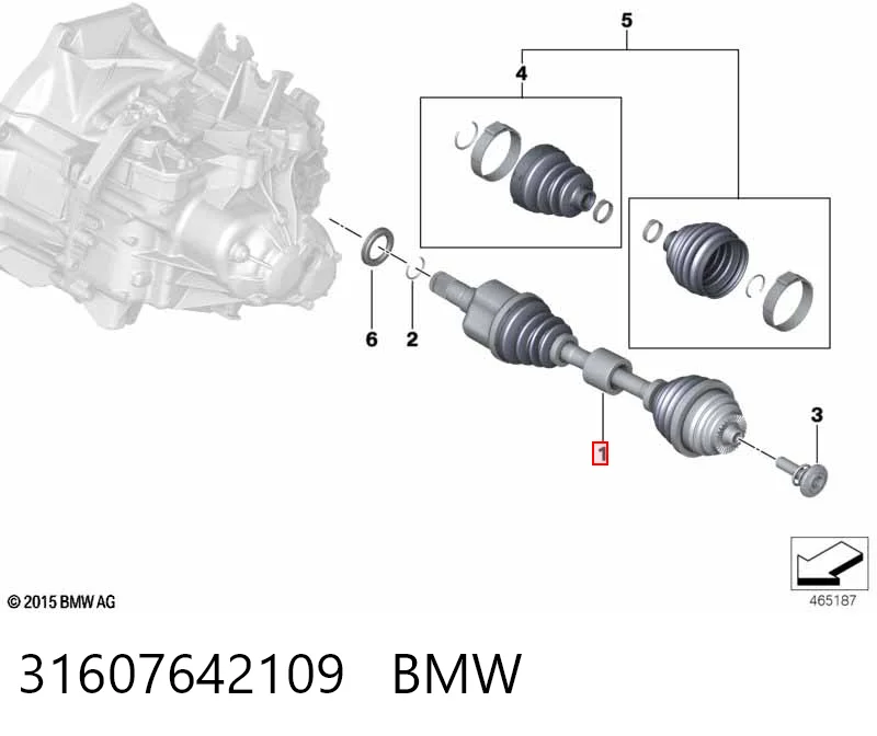 Привід лівий на BMW X1  F48