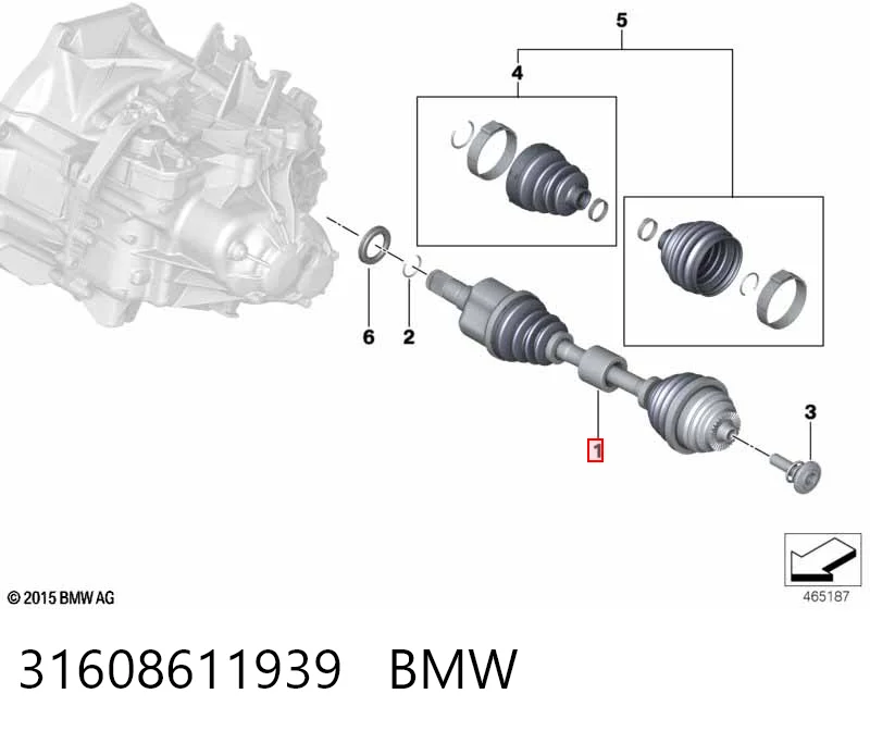 Ліва піввісь NCV49013 GSP