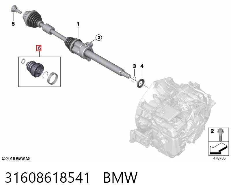 Пильник ШРУСа внутрішній 0036168 GKN-Spidan